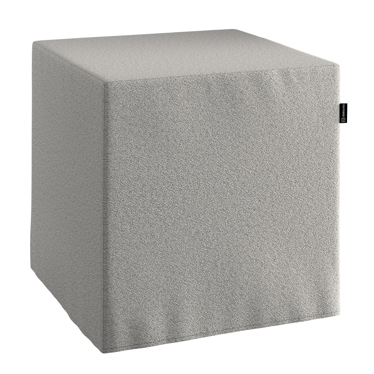 Bezug für Sitzwürfel, hellgrau, Bezug für Sitzwürfel 40 x 40 x 40 cm, Living Loop (162-57)