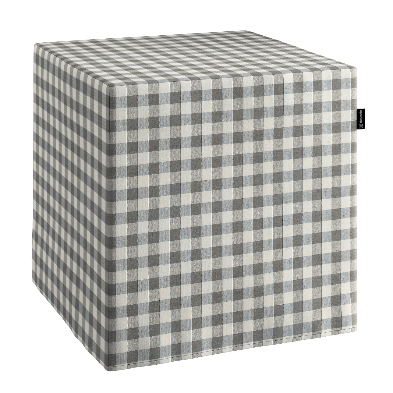 Bezug für Sitzwürfel, grau-ecru , Bezug für Sitzwürfel 40 x 40 x 40 cm, Qua günstig online kaufen