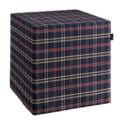 Cube cover 40 x 40 x 40 cm cube in collection Quadro, fabric: 142-68