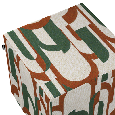 Poťah na taburetku,kocka 40 x 40 x 40 cm V kolekcii Cosy Home, látka: 145-11