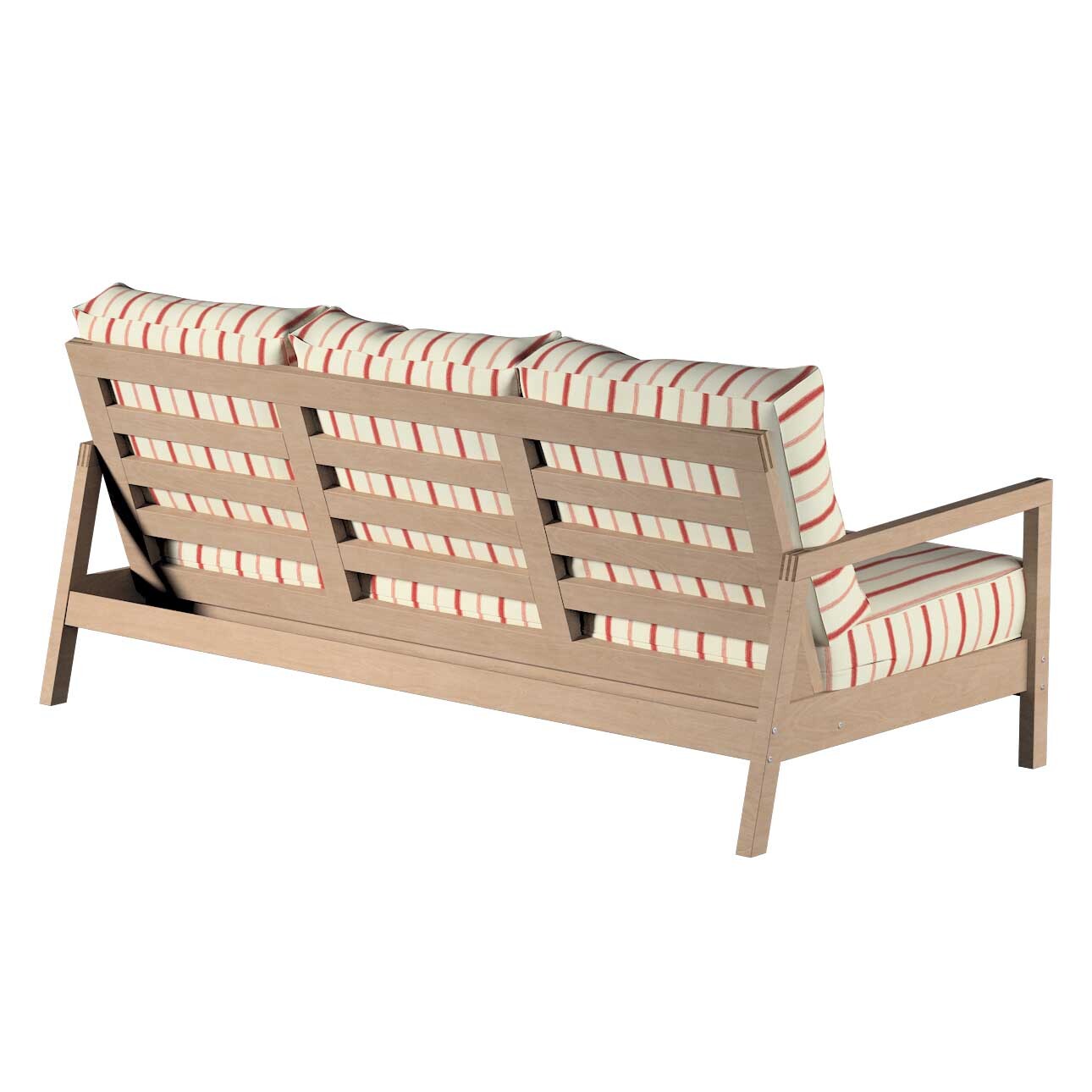 Bezug für Lillberg 3-Sitzer Sofa, creme- rot gestreift, Sofahusse, Lillberg günstig online kaufen