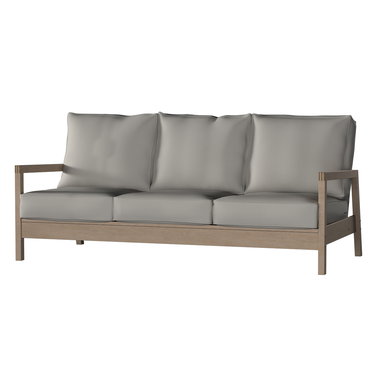 Bezug für Lillberg 3-Sitzer Sofa, grau, Sofahusse, Lillberg 3-Sitzer, Livin günstig online kaufen