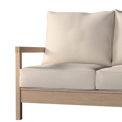 Pokrowiec na sofę Lillberg 3-osobową nierozkładaną Sofa Lillberg 3-osobowa w kolekcji Living Basic, tkanina: 162-42