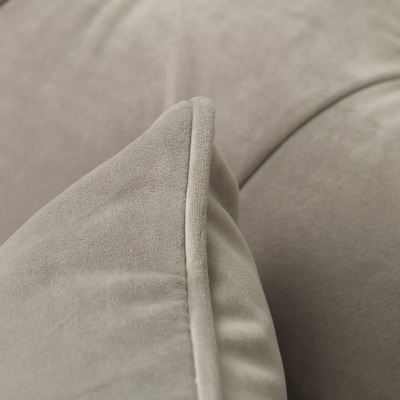 Sessel Chesterfield Classic Velvet Light Grey 118 x 96 x 77 cm