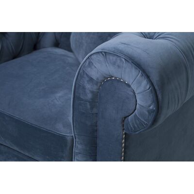 Fotel Chesterfield Classic Velvet Midnight 118x96x77cm 118 x 96 x 77 cm