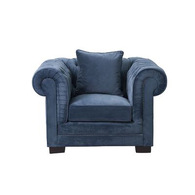 Fotel Chesterfield Classic Velvet Midnight 118x96x77cm 118 x 96 x 77 cm
