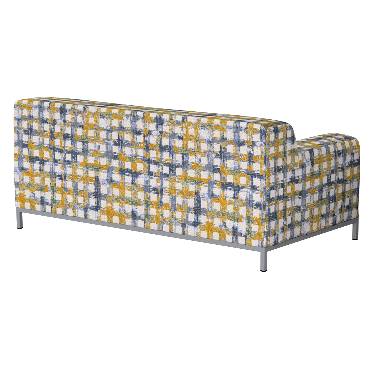 Bezug für Kramfors 2-Sitzer Sofa, blau-gelb, Sofahusse, Kramfors 2-Sitzer, günstig online kaufen