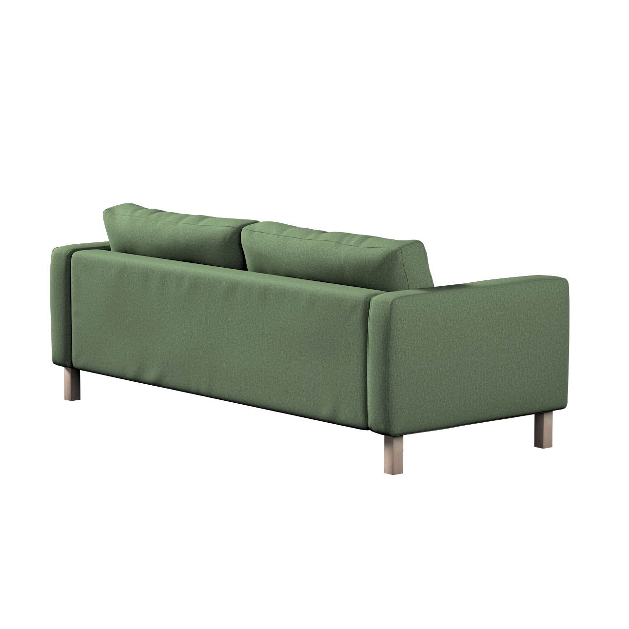 Bezug für Karlstad 3-Sitzer Sofa nicht ausklappbar, kurz, grün, Bezug für K günstig online kaufen