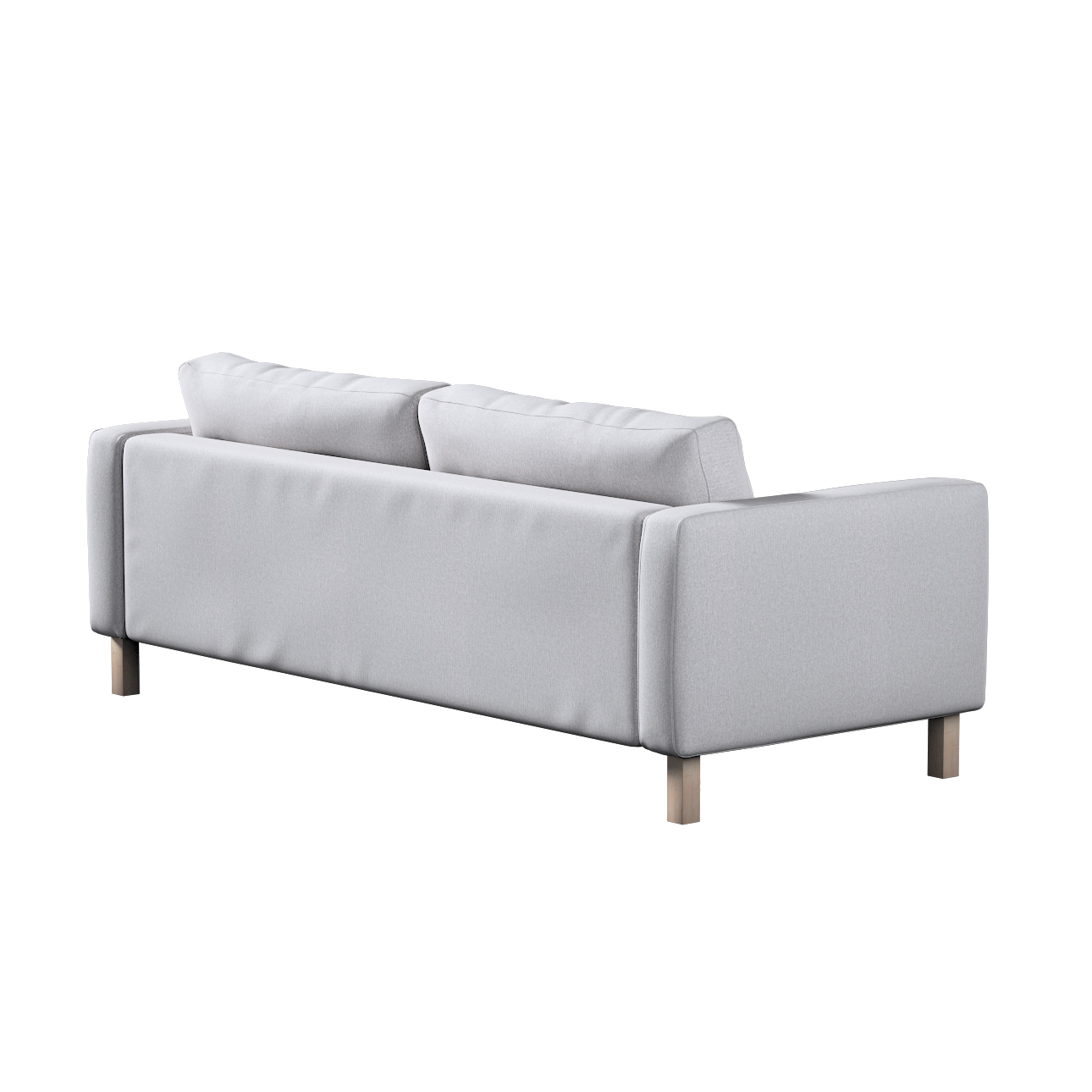 Bezug für Karlstad 3-Sitzer Sofa nicht ausklappbar, kurz, hellgrau, Bezug f günstig online kaufen