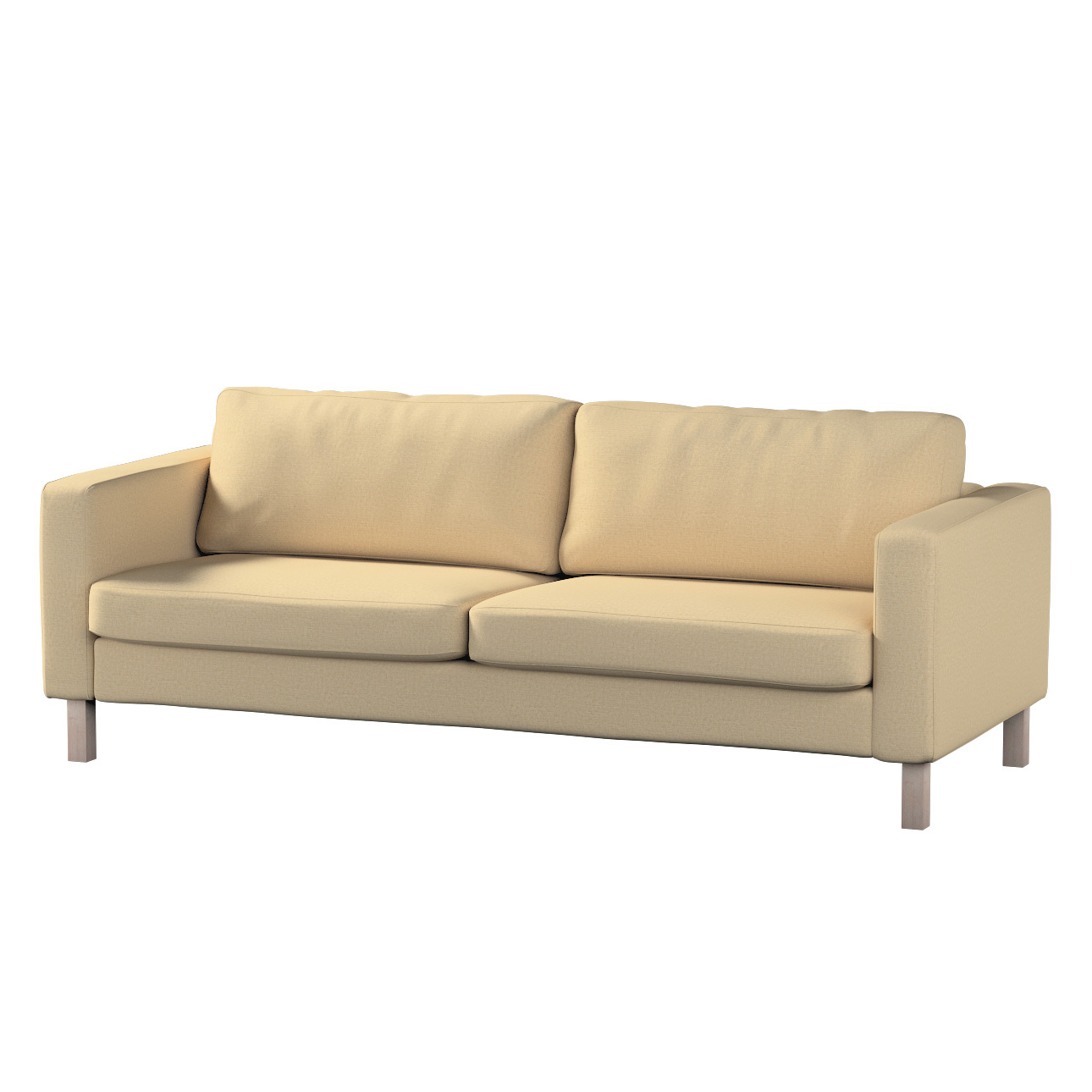 Bezug für Karlstad 3-Sitzer Sofa nicht ausklappbar, kurz, sandfarben, Bezug günstig online kaufen