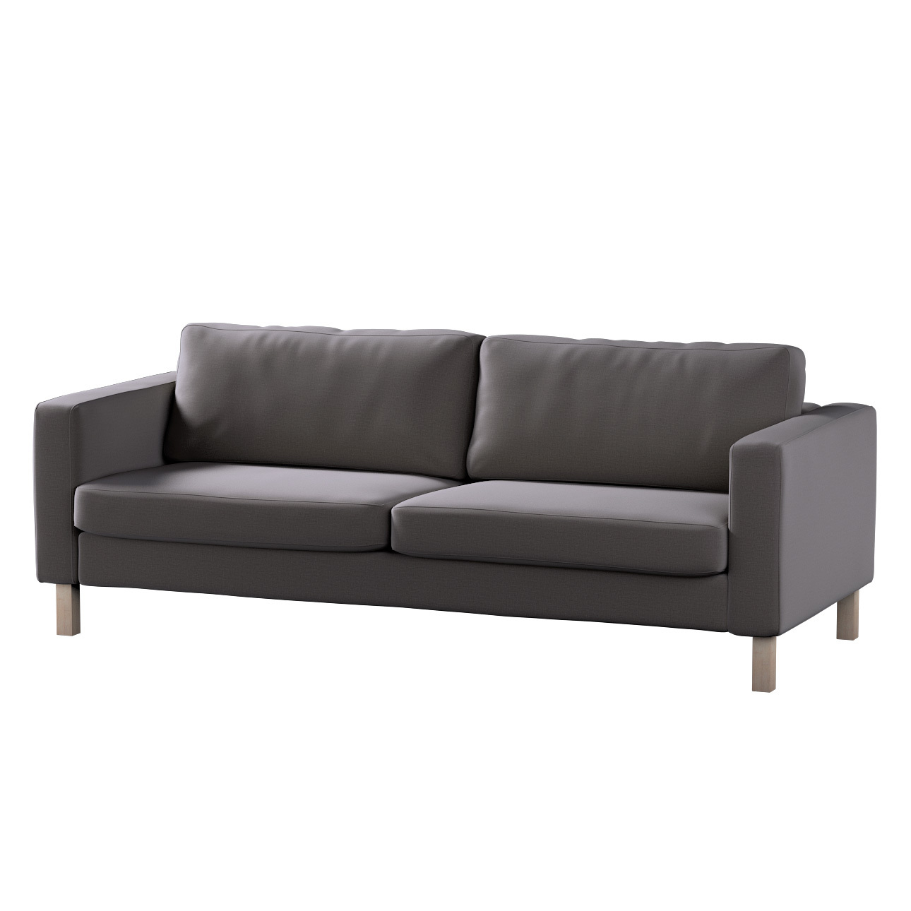 Bezug für Karlstad 3-Sitzer Sofa nicht ausklappbar, kurz, braun, Bezug für günstig online kaufen
