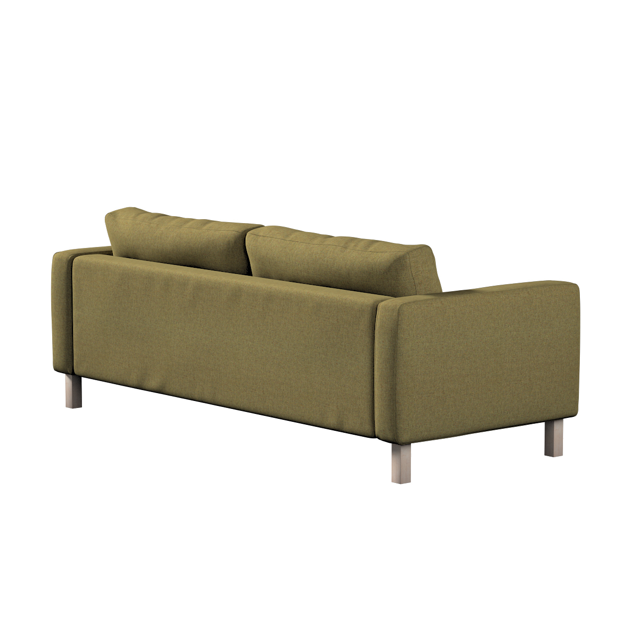 Bezug für Karlstad 3-Sitzer Sofa nicht ausklappbar, kurz, olivgrün, Bezug f günstig online kaufen