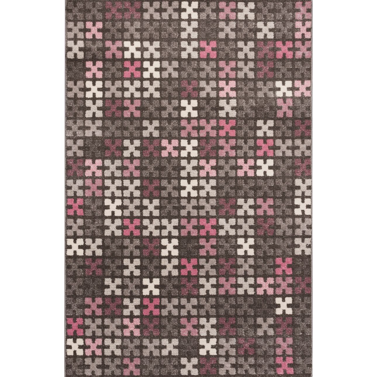 Koberec Modern Puzzle Charisma Rose-Frost Grey 135x190cm