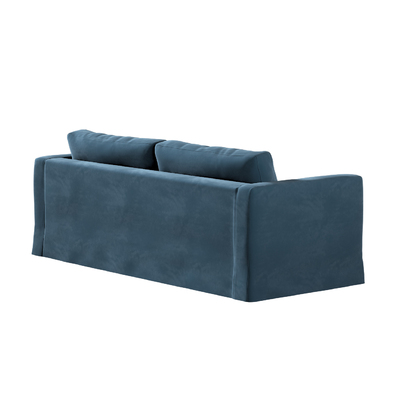 Karlstad betræk 3 personer, lang, 204cm 204 X 89 X 66 CM fra kollektionen Velvet, Stof: 704-16