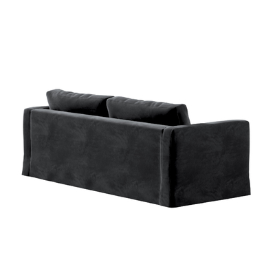 Karlstad betræk 3 personer, lang, 204cm 204 X 89 X 66 CM fra kollektionen Velvet, Stof: 704-17