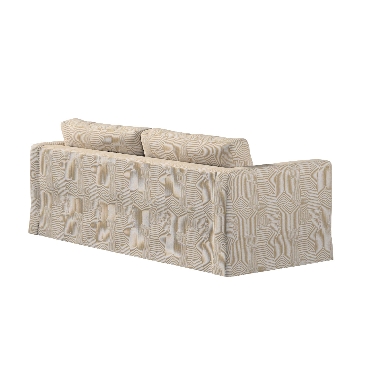 Bezug für Karlstad 3-Sitzer Sofa nicht ausklappbar, lang, beige-ecru, Bezug günstig online kaufen