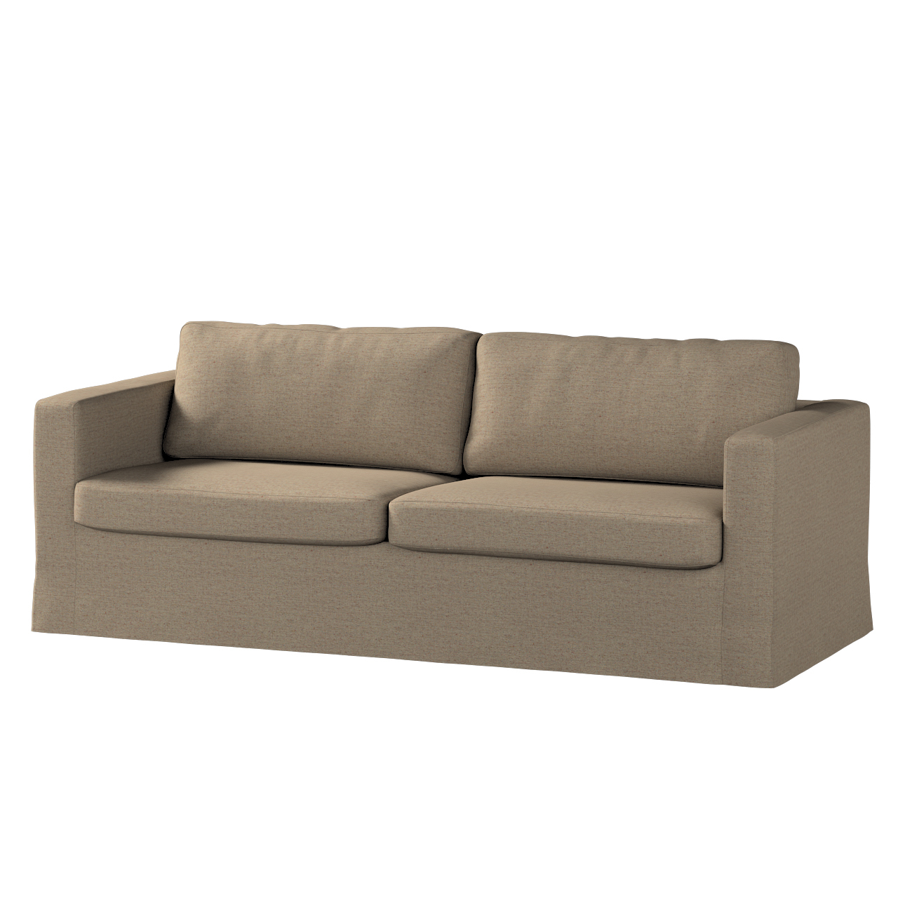 Bezug für Karlstad 3-Sitzer Sofa nicht ausklappbar, lang, beige, Bezug für günstig online kaufen