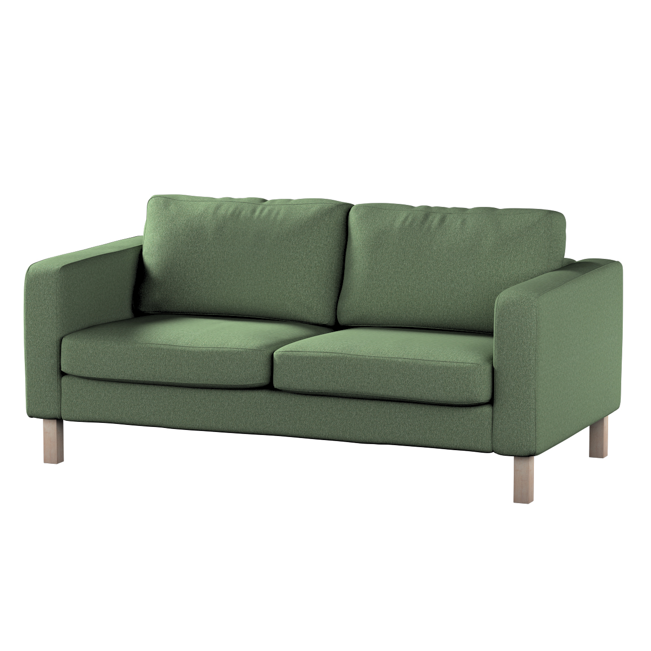 Bezug für Karlstad 2-Sitzer Sofa nicht ausklappbar, grün, Sofahusse, Karlst günstig online kaufen