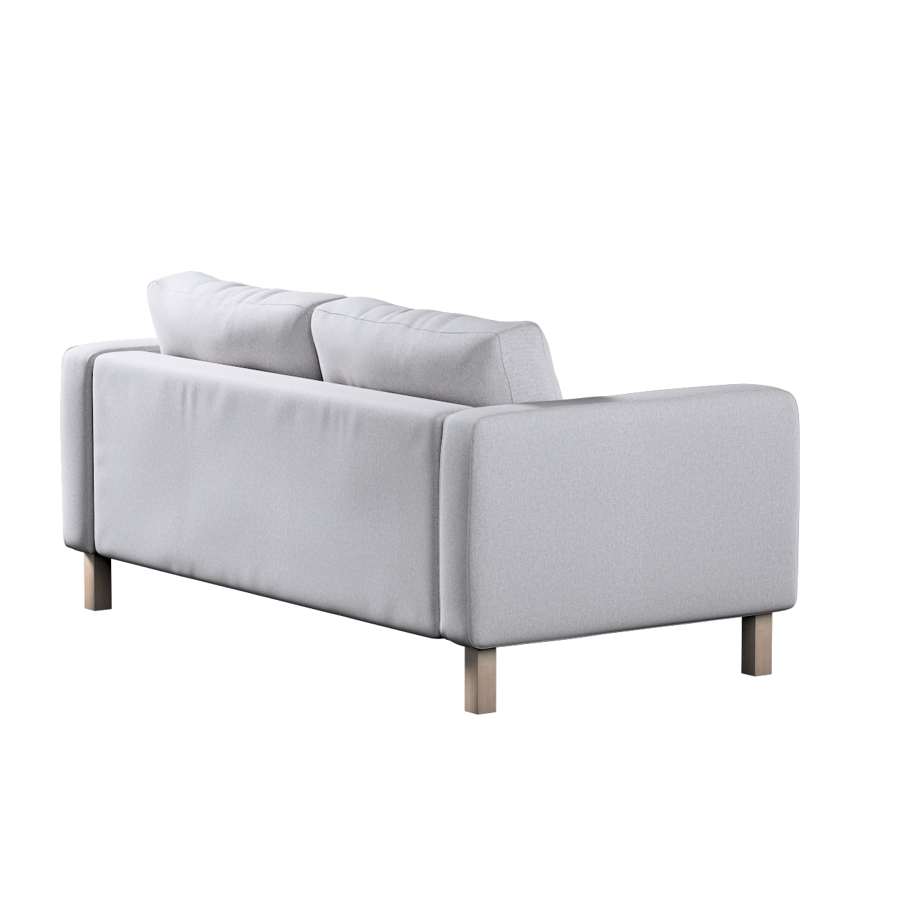 Bezug für Karlstad 2-Sitzer Sofa nicht ausklappbar, hellgrau, Sofahusse, Ka günstig online kaufen