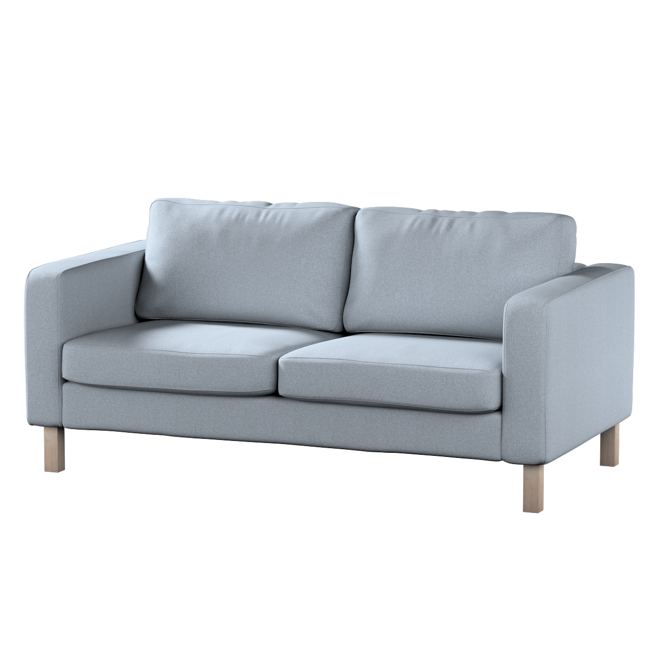 Bezug für Karlstad 2-Sitzer Sofa nicht ausklappbar, steingrau, Sofahusse, K günstig online kaufen