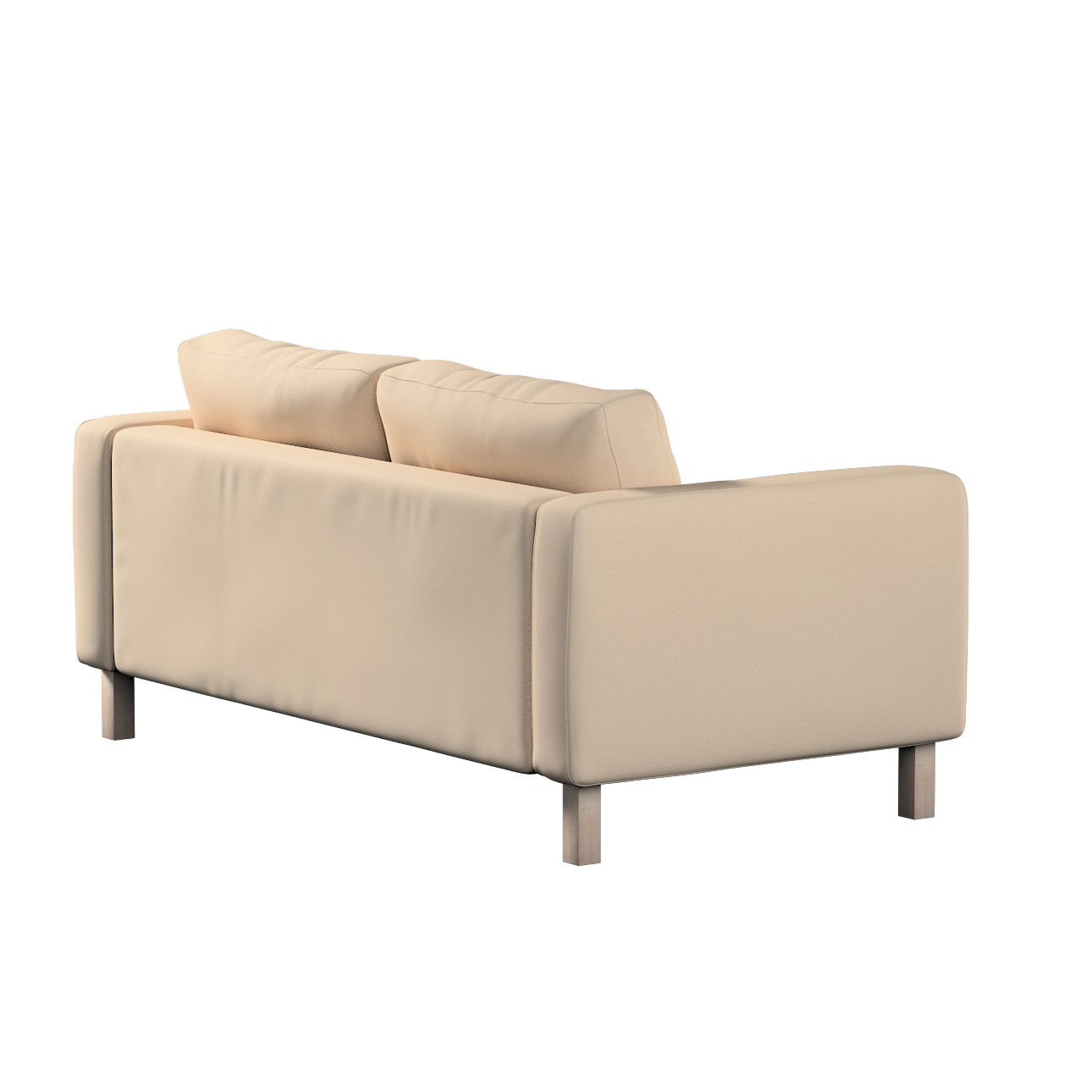 Bezug für Karlstad 2-Sitzer Sofa nicht ausklappbar, creme-beige, Sofahusse, günstig online kaufen