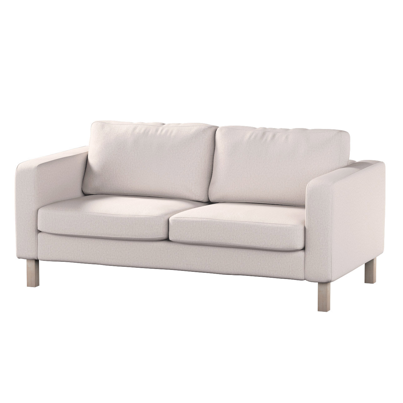 Bezug für Karlstad 2-Sitzer Sofa nicht ausklappbar, hellbeige, Sofahusse, K günstig online kaufen