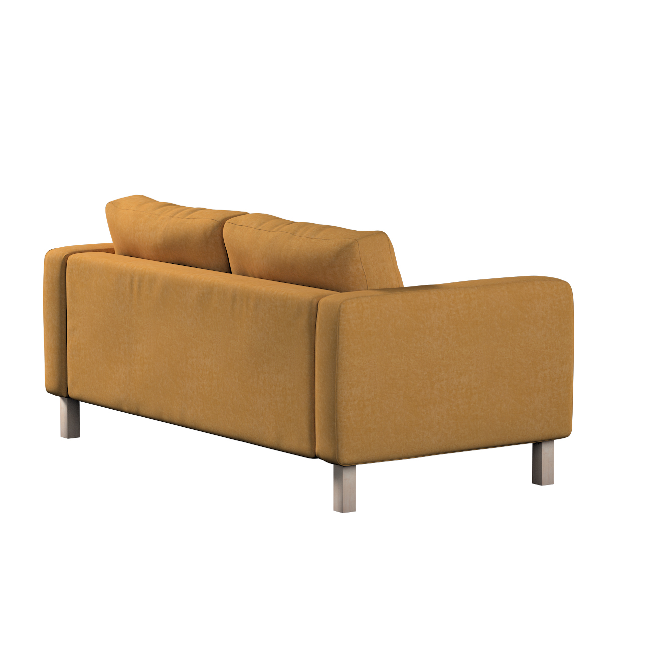 Bezug für Karlstad 2-Sitzer Sofa nicht ausklappbar, honiggelb, Sofahusse, K günstig online kaufen