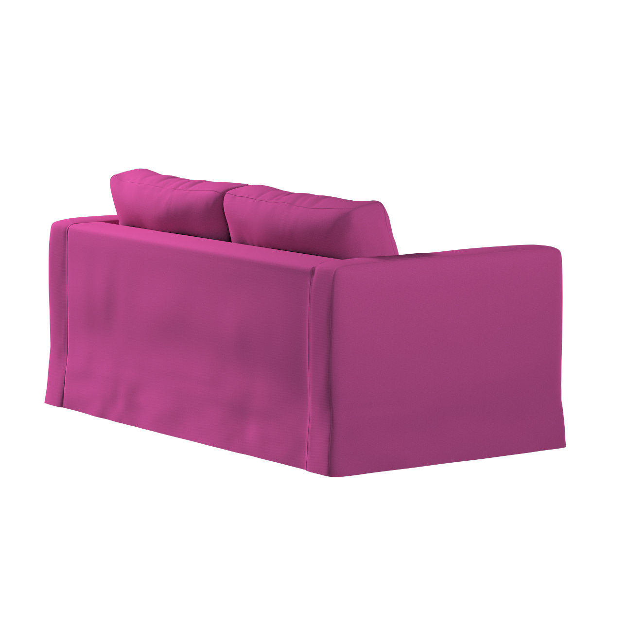 Bezug für Karlstad 2-Sitzer Sofa nicht ausklappbar, lang, amarant, Sofahuss günstig online kaufen