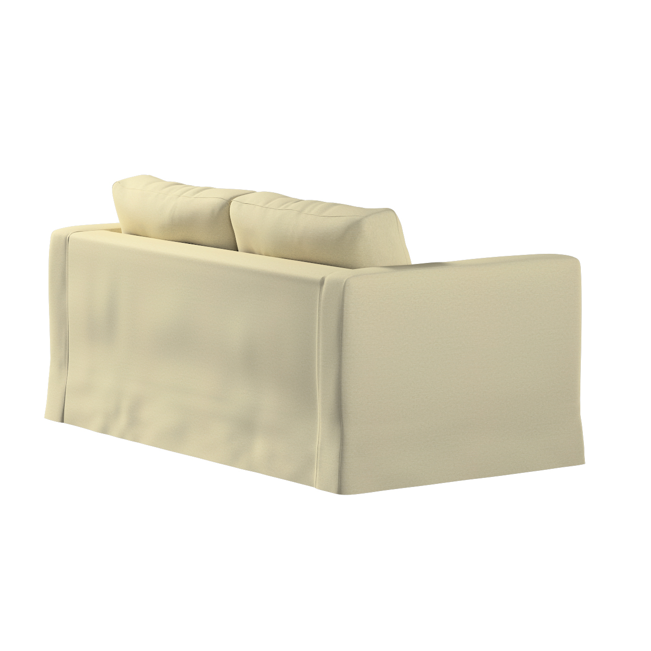 Bezug für Karlstad 2-Sitzer Sofa nicht ausklappbar, lang, ecru, Sofahusse, günstig online kaufen