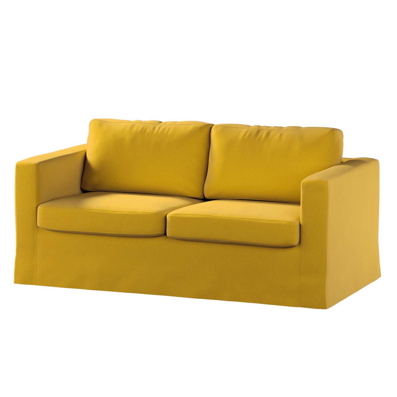 Bezug für Karlstad 2-Sitzer Sofa nicht ausklappbar, lang, honiggelb, Sofahu günstig online kaufen