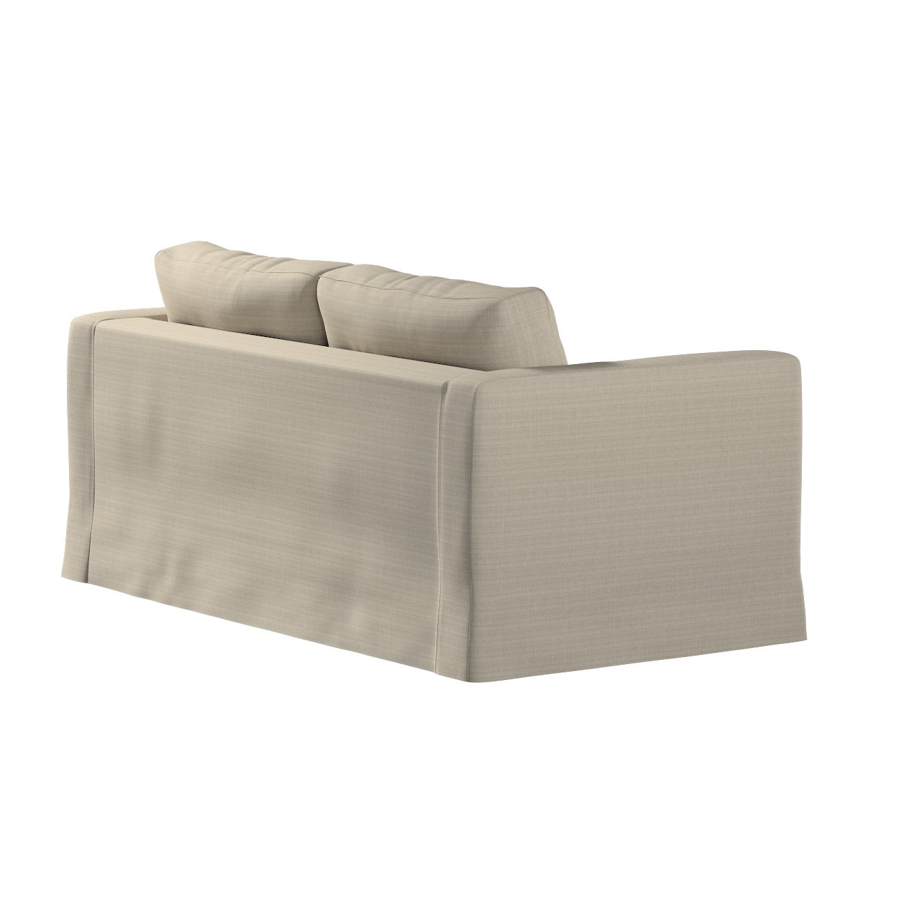 Bezug für Karlstad 2-Sitzer Sofa nicht ausklappbar, lang, beige, Sofahusse, günstig online kaufen