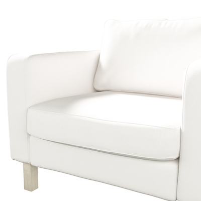 Pokrowiec na fotel Karlstad 89 x 89 x 64 cm w kolekcji Cotton Panama, tkanina: 702-49
