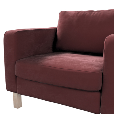 Potah na křeslo IKEA Karlstad, krátký potah na křeslo Karlstad krátký v kolekci Velvet, látka: 704-37