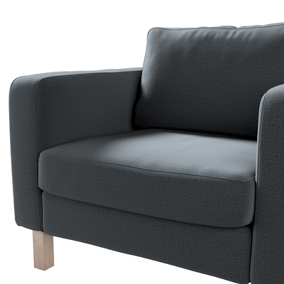Karlstad klädsel fåtölj - kort 89 X 89 X 64 CM i kollektionen Ingrid, Tyg: 705-43