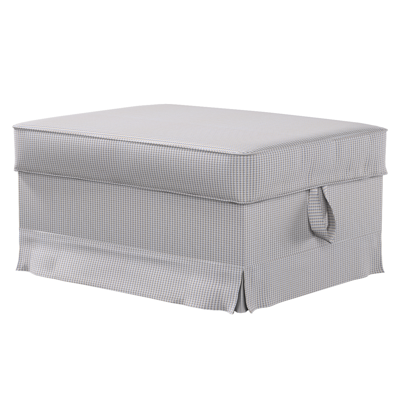 Bezug für Ektorp Bromma Hocker, beige-blau, Husse, Ektorp Bromma, Living II günstig online kaufen
