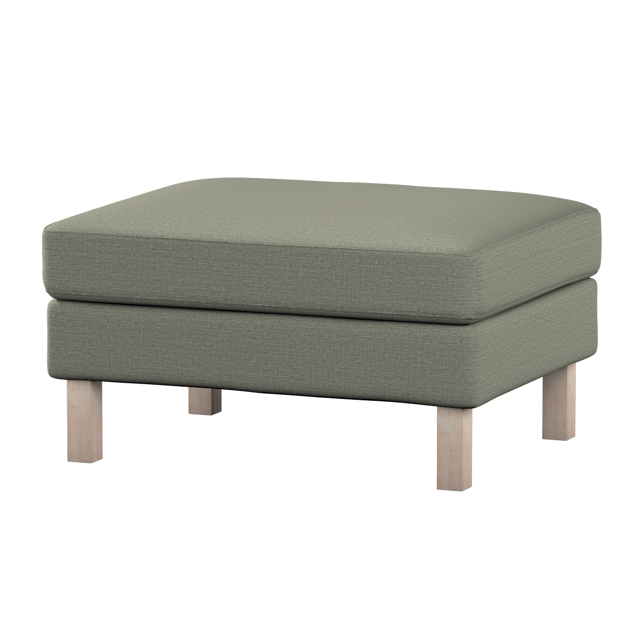 Bezug für Karlstad Hocker, grau-beige, Husse, Karstadt Hocker, Living II (1 günstig online kaufen