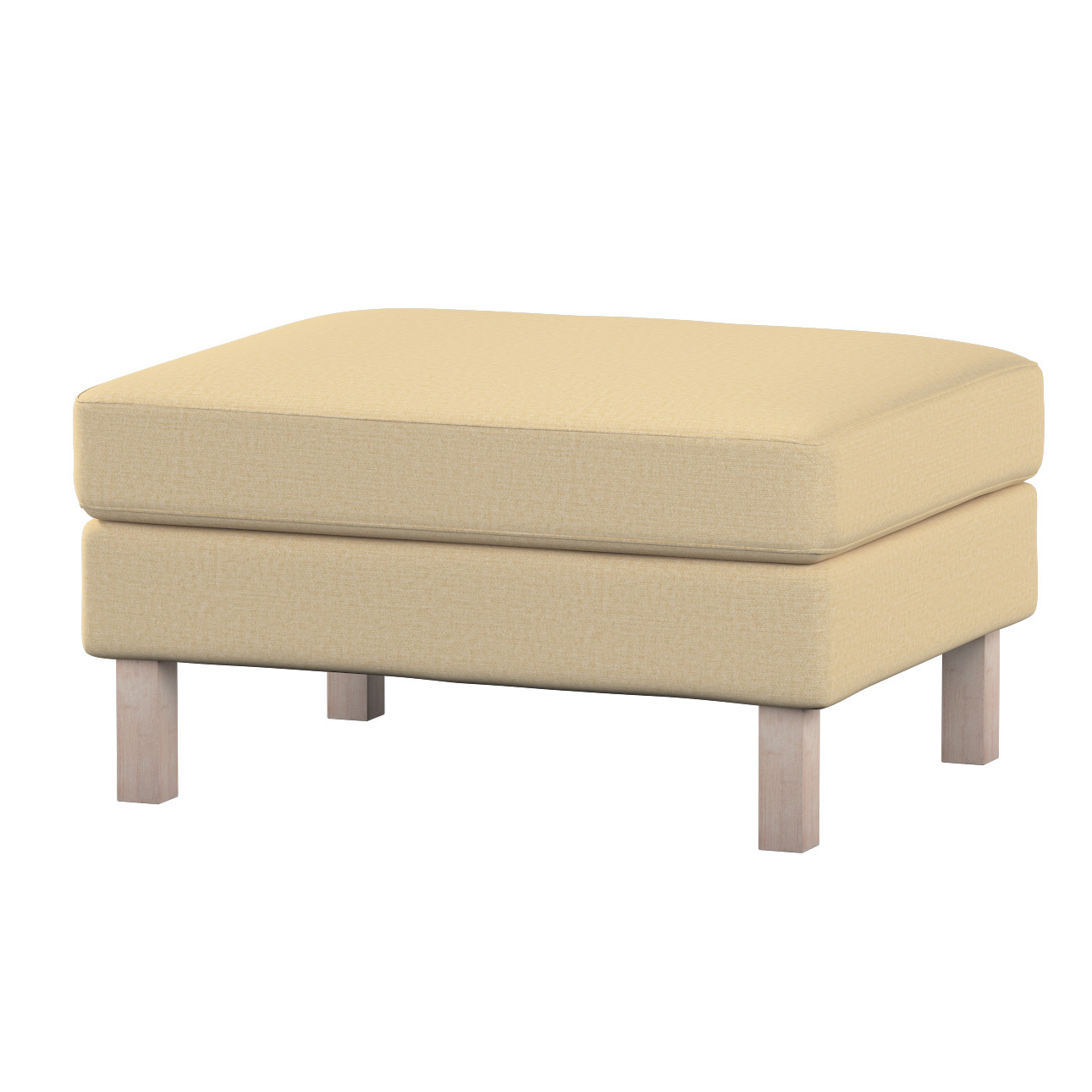 Bezug für Karlstad Hocker, sandfarben, Husse, Karstadt Hocker, Chenille (16 günstig online kaufen
