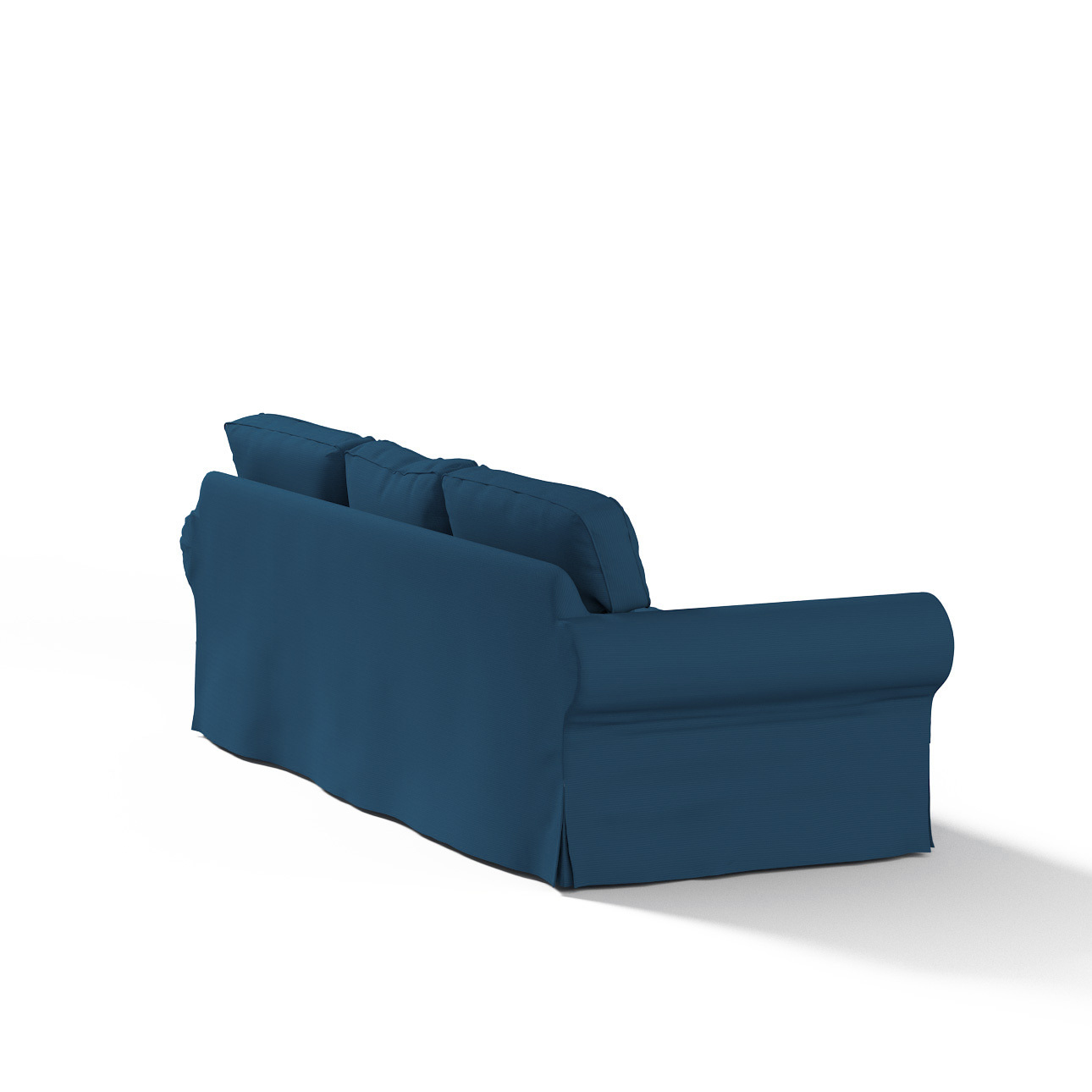 Bezug für Ektorp 3-Sitzer Schlafsofa, ALTES Modell, marinenblau , Sofahusse günstig online kaufen