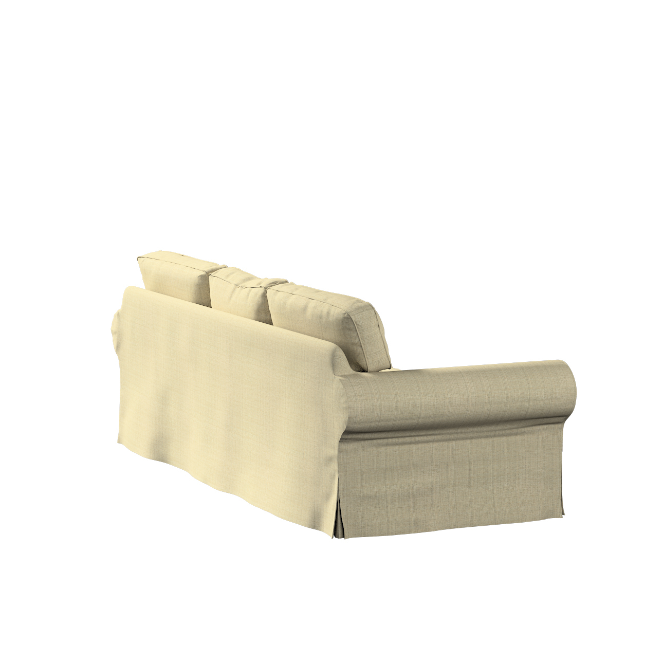 Bezug für Ektorp 3-Sitzer Schlafsofa, ALTES Modell, beige-creme, Sofahusse günstig online kaufen