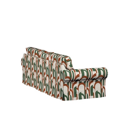 Ektorp 3-seater sofa bed cover with storage for bedding (for model on sale in Ikea 2004-2012) 222x98x76 cm in collection Cosy Home, fabric: 145-11