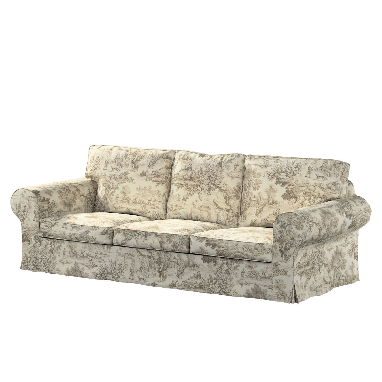 Bezug für Ektorp 3-Sitzer Schlafsofa, ALTES Modell, ecru-beige, Sofahusse E günstig online kaufen