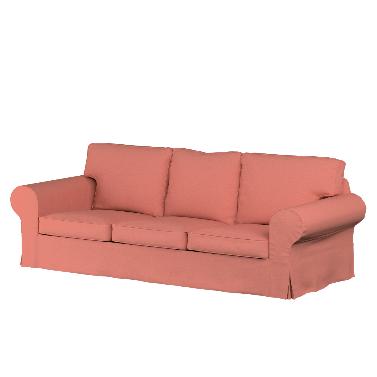 Dekoria Bezug für Ektorp 3-Sitzer Schlafsofa, ALTES Modell, Kollektion Living Loop, Koralle
