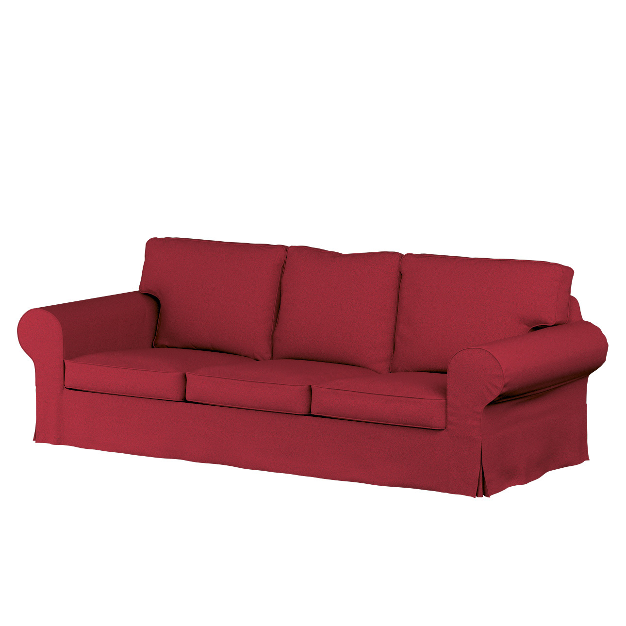 Dekoria Bezug für Ektorp 3-Sitzer Schlafsofa, ALTES Modell, Kollektion Living Loop, bordeaux