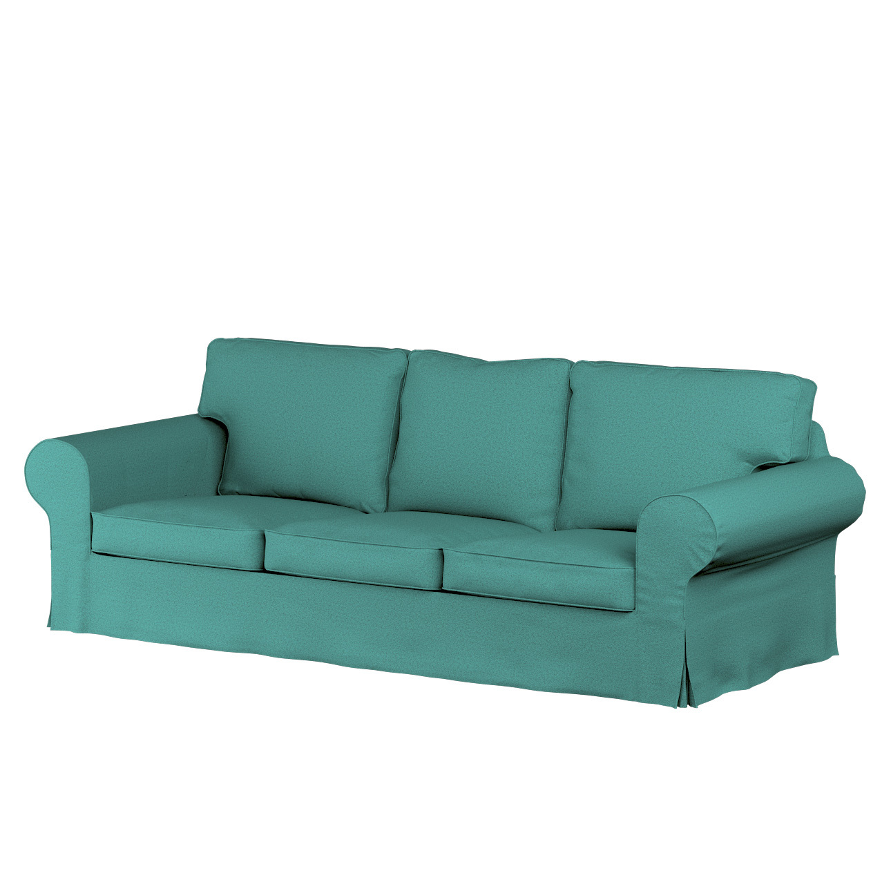 Dekoria Bezug für Ektorp 3-Sitzer Schlafsofa, ALTES Modell, Kollektion Living Loop, türkis