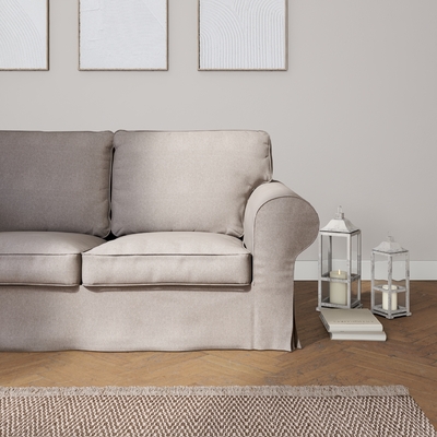 Ektorp betræk 2 sæder sovesofa gammel model<br/>14cm bred ryg 195 X 90 X 73 CM fra kollektionen Etna, Stof: 705-09