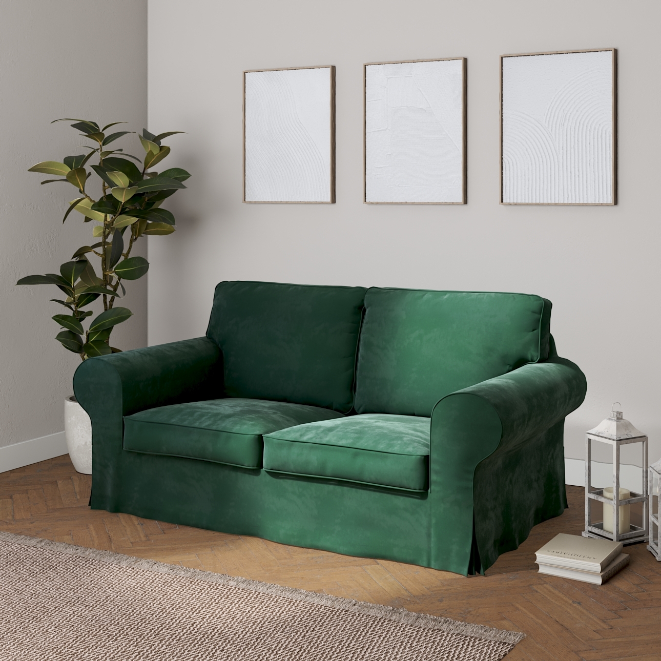 Ikea ektorp 2 seater sofa covers sale