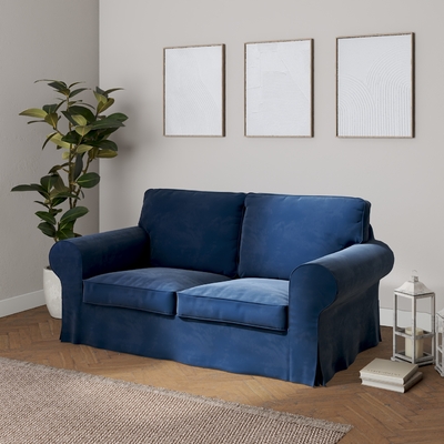 Ektorp 2 seater sofa bed cover for model on sale in Ikea 2004 2011 navy blue 704 29 195 x 90 x 73 cm Dekoria