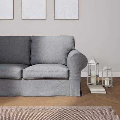 Ektorp betræk 2 sæder sovesofa gammel model<br/>14cm bred ryg 195 X 90 X 73 CM fra kollektionen Amsterdam, Stof: 704-47