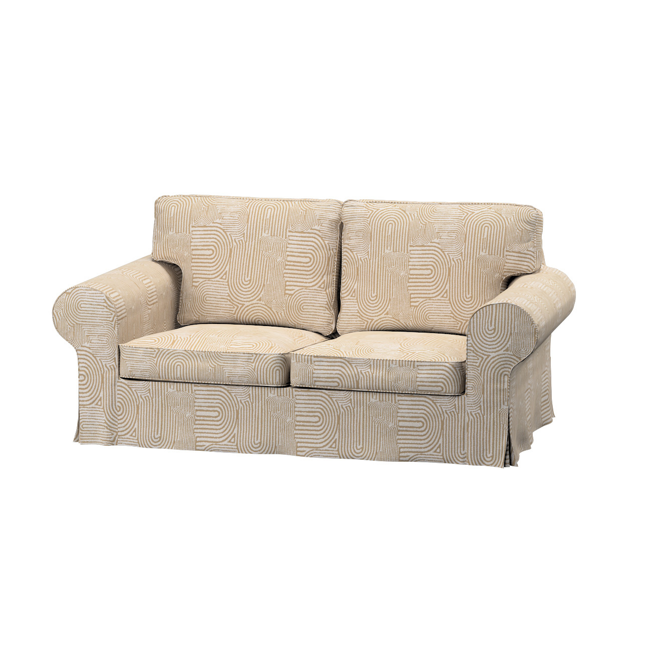 Bezug für Ektorp 2-Sitzer Schlafsofa ALTES Modell, beige-ecru, Sofabezug Ek günstig online kaufen