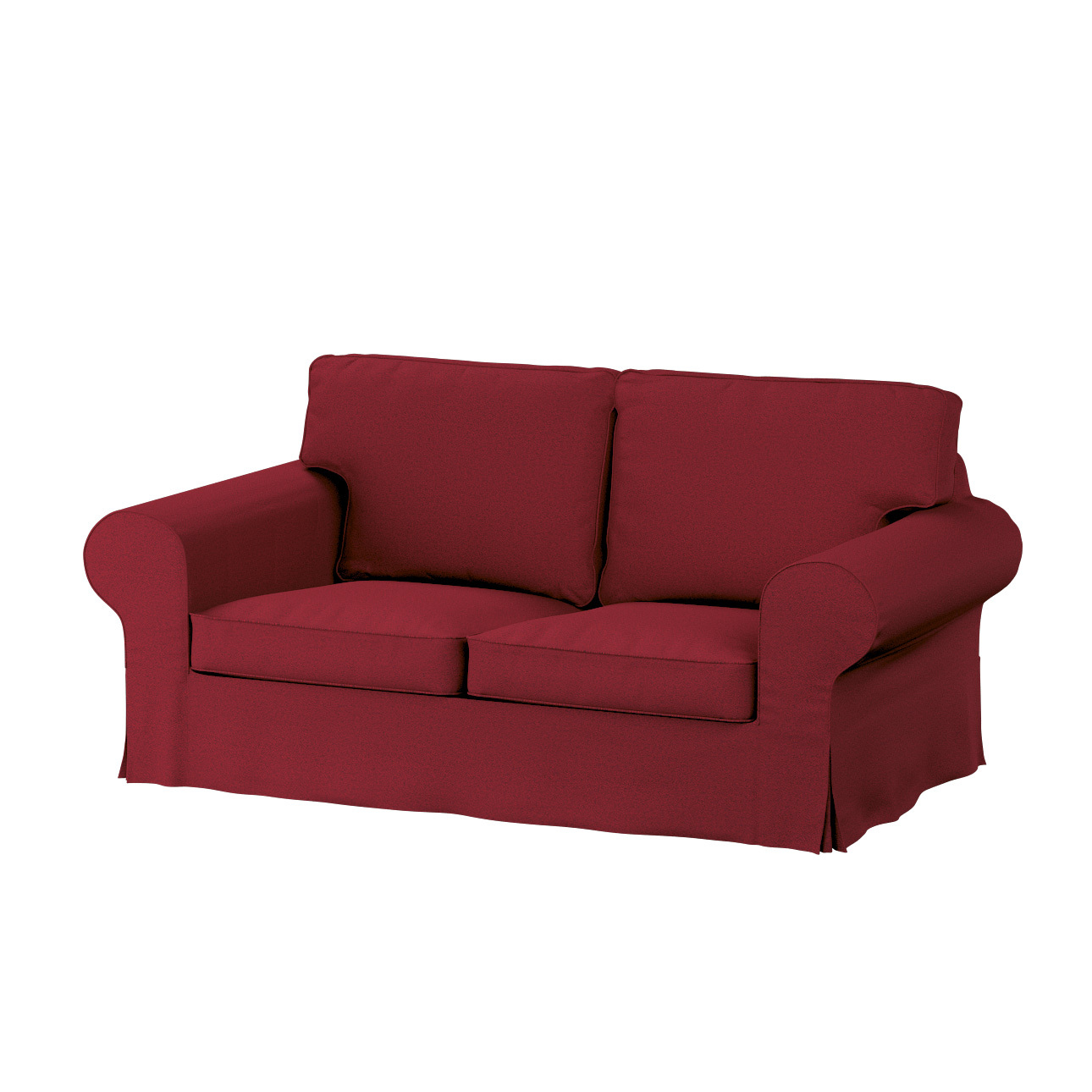 Dekoria Bezug für Ektorp 2-Sitzer Schlafsofa ALTES Modell, Kollektion Living Loop, bordeaux